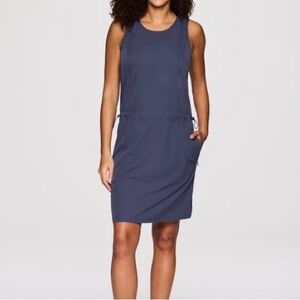 RBX Active Smoke Blue Sleeveless Mini Dress | Stylish and Functional